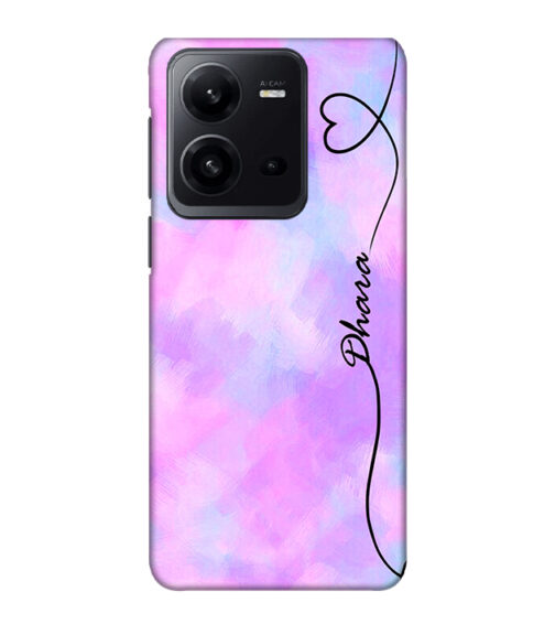 Multicolor smokie with Dhara text Vivo V25 Mobile Cover