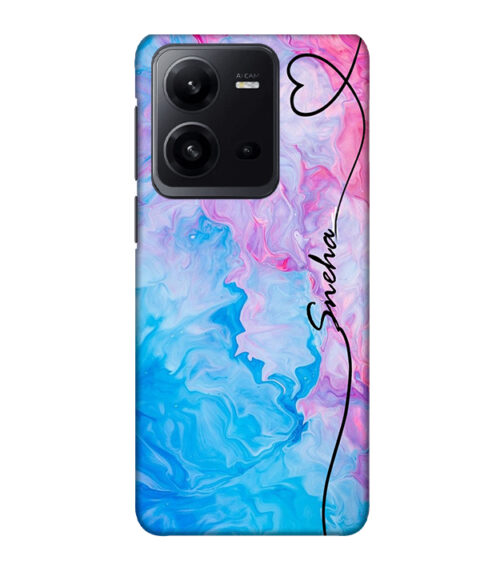 Sneha text with multicolor graphics Vivo V25 Mobile Cover