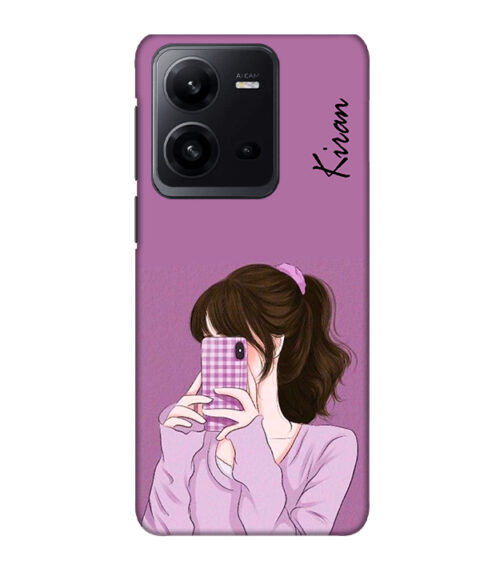 Kiran text Vivo V25 Mobile Cover