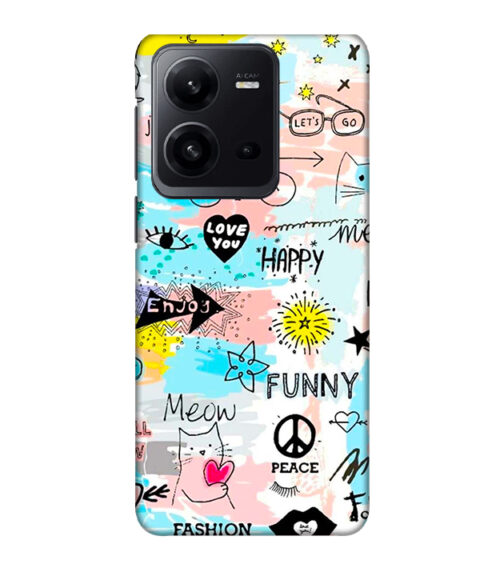 Multiple graphics Vivo V25 Mobile Cover
