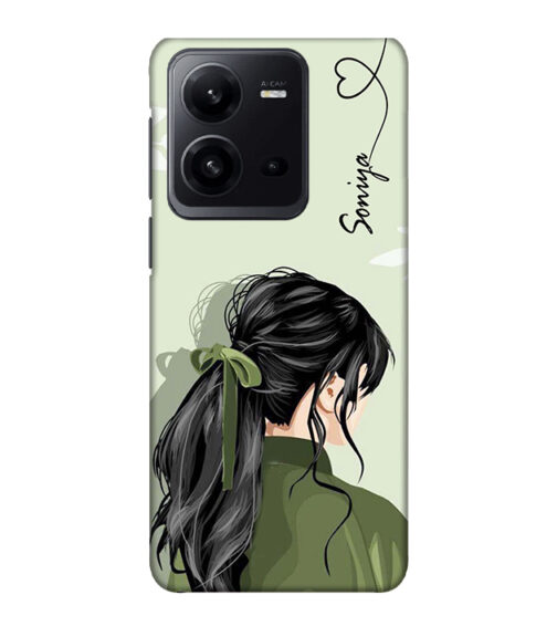 Soniya text with girl Vivo V25 Mobile Cover