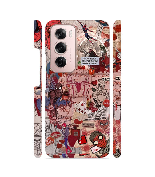 Spiderman Collage Oppo Reno 12 (5G) Mobile Cover