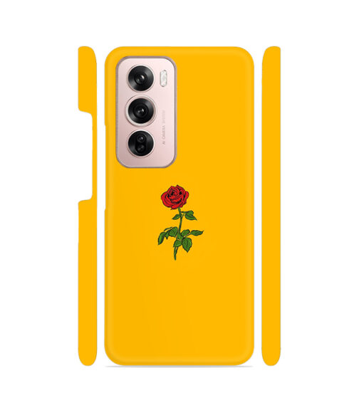 Single Rose Oppo Reno 12 (5G) Mobile Cover