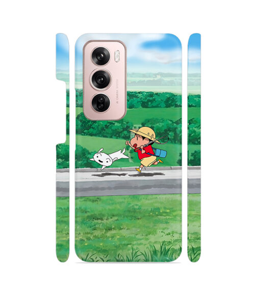 Shinchan in the Field Oppo Reno 12 (5G) Mobile Cover