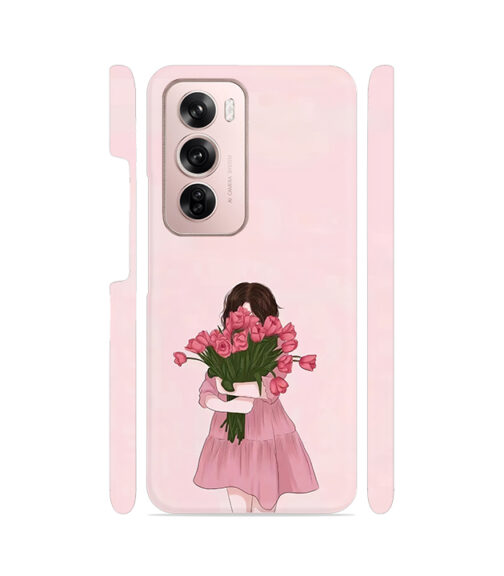 Roses with Girl Oppo Reno 12 (5G) Mobile Cover