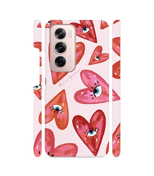 Eye Roll Hearts Oppo Reno 12 (5G) Mobile Cover
