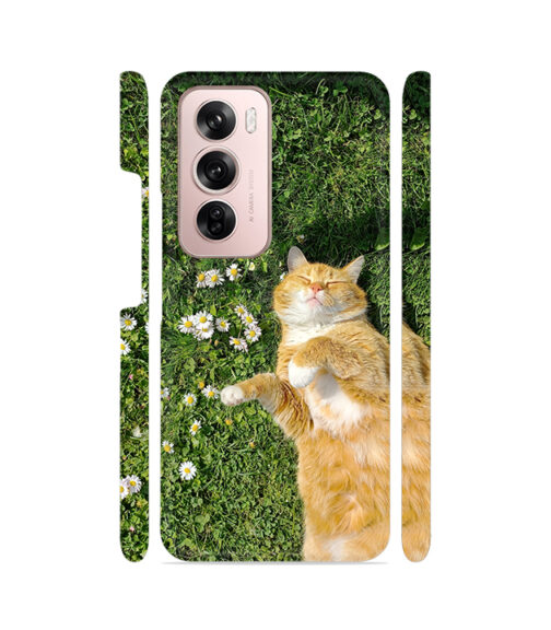 Cat in Grass Oppo Reno 12 (5G) Mobile Cover
