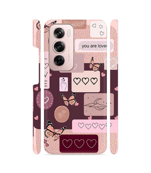 Brown Collage Oppo Reno 12 (5G) Mobile Cover