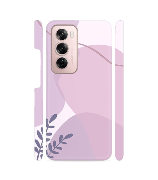 Aesthetic Lavender Leaves Oppo Reno 12 (5G) Mobile Cover