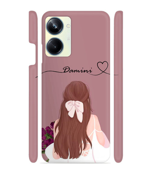 Sweet girl with back pose Realme 10 Pro 5G Mobile Cover