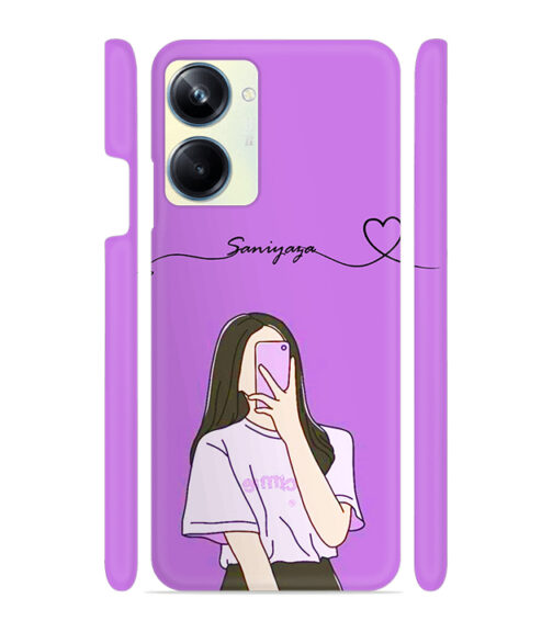 Girl gives mirror selfie pose Realme 10 Pro 5G Mobile Cover