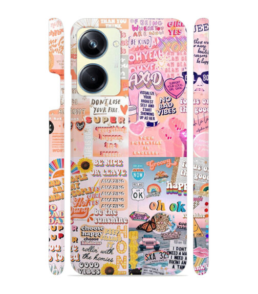 Vintage style multiple graphics Realme 10 Pro 5G Mobile Cover