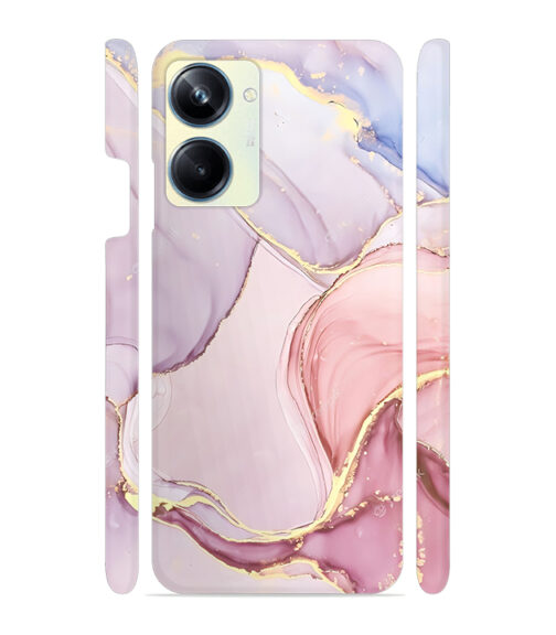 Pink abstract design with gold glitter Realme 10 Pro 5G Mobile Cover