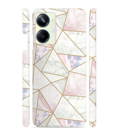 Marvel effect with gold line abstract design Realme 10 Pro 5G Mobile Cover