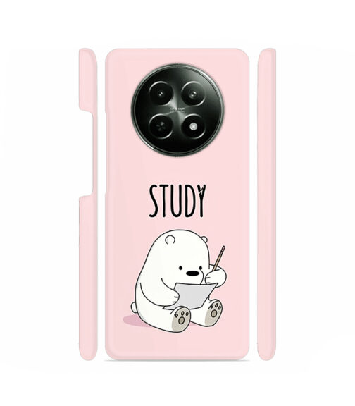 Study Cute Panda Realme 12X (5G) Mobile Cover