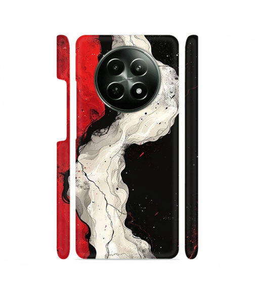 Red White and Black Realme 12X (5G) Mobile Cover
