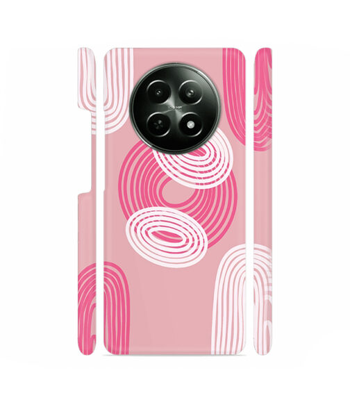 Pink and White Realme 12X (5G) Mobile Cover