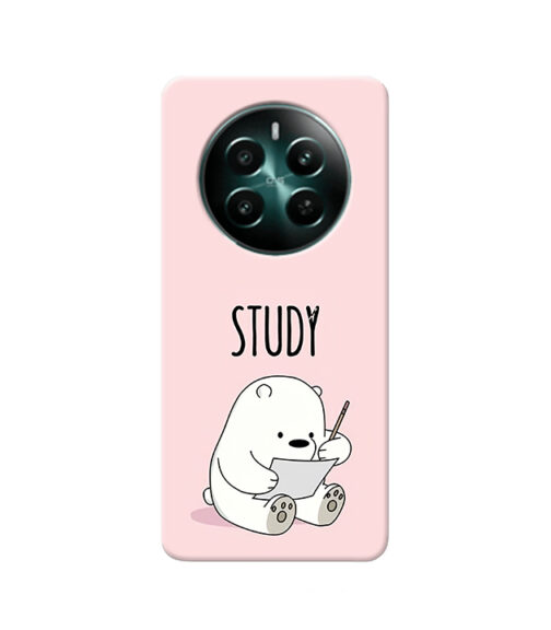 Study Cute Panda Realme 12 Plus Mobile Cover