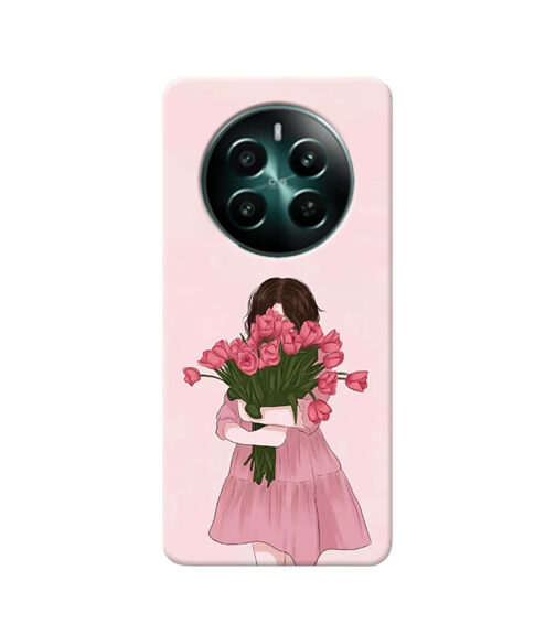 Roses with Girl Realme 12 Plus Mobile Cover