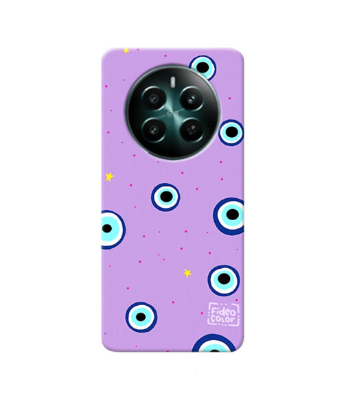 Lavendar Background Evil Eye Realme 12 Plus Mobile Cover