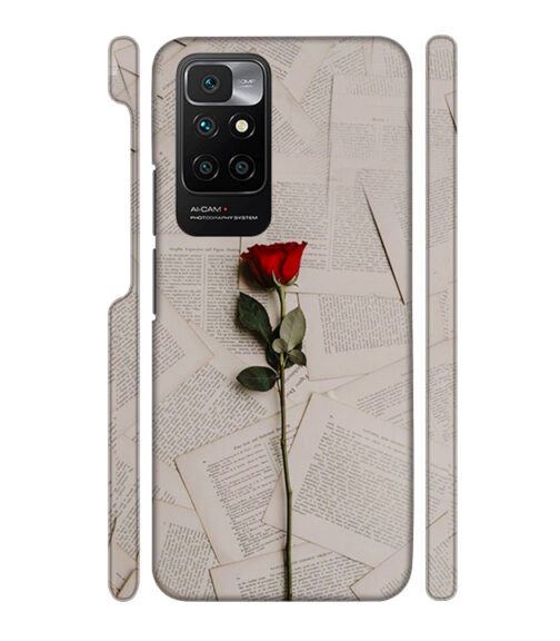 Memorable red rose with letter pages Redmi 10 Prime Mobile Cover