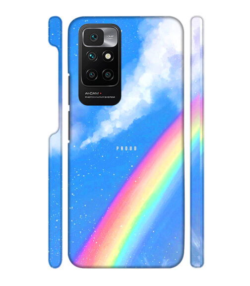 Blue sky with rainbow pattern Redmi 10 Prime Mobile Cover
