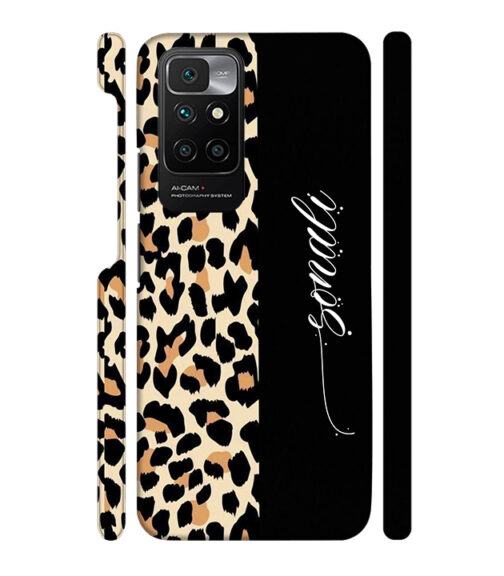 Half tiger skin & half black Pattern Redmi 10 Prime Mobile Cover