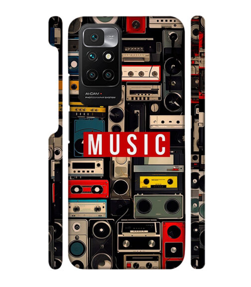 FM radio, speaker with vintage theme Redmi 10 Prime Mobile Cover