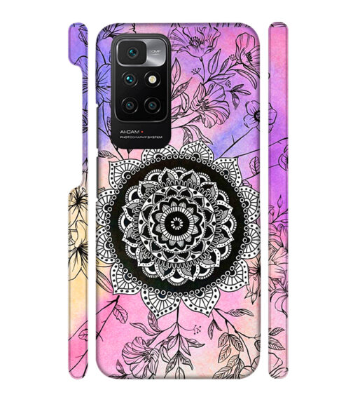 Creative rangoli pattern Redmi 10 Prime Mobile Cover