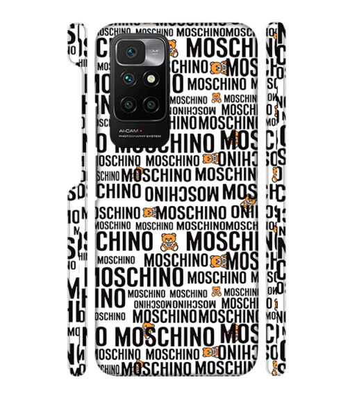 Moschino panda marquee text Redmi 10 Prime Mobile Cover