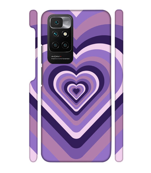 Heart vintage design with neural color Redmi 10 Prime Mobile Cover