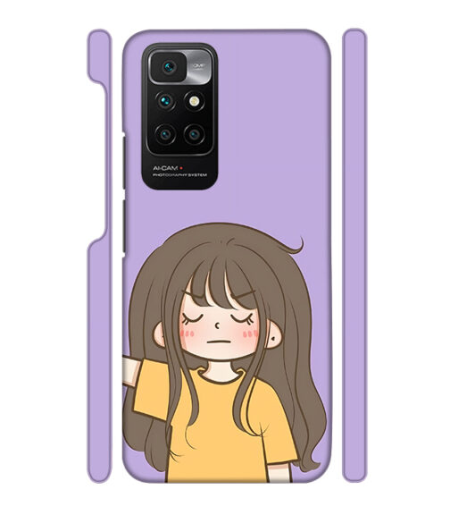 angry girl Redmi 10 Prime Mobile Cover
