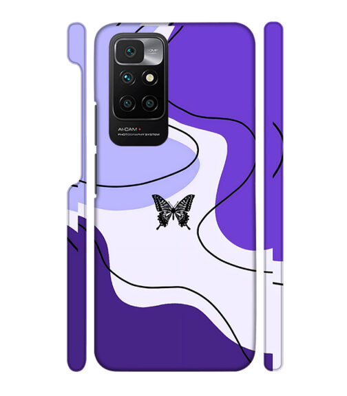 Beautiful combination of color with butterfly Redmi 10 Prime Mobile Cover