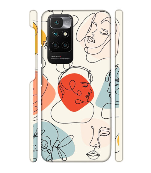 Beautiful lineart Redmi 10 Prime Mobile Cover