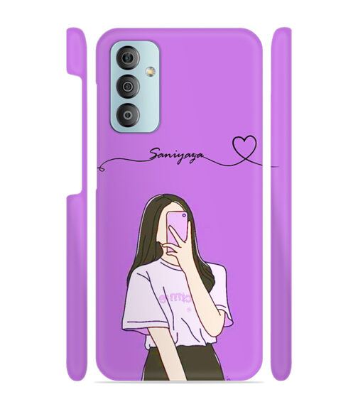 Girl gives mirror selfie pose Samsung Galaxy F23 (5G) Mobile Cover
