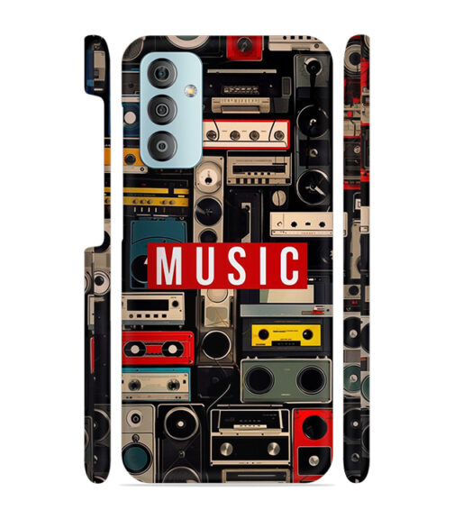 FM radio, speaker with vintage theme Samsung Galaxy F23 (5G) Mobile Cover