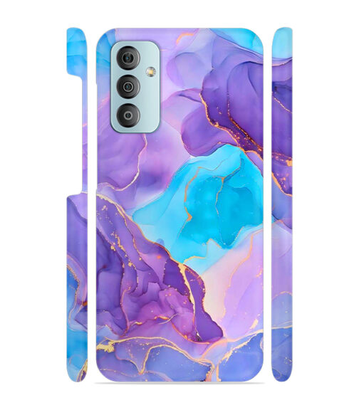 Abstract Multicolored marbel textured background Samsung Galaxy F23 (5G) Mobile Cover