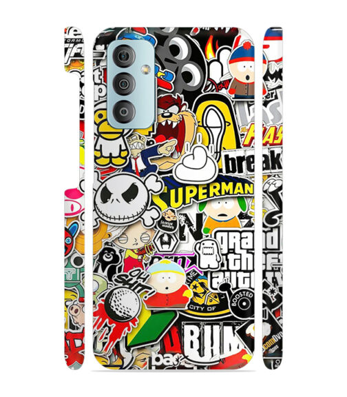 Cartoon style Samsung Galaxy F23 (5G) Mobile Cover