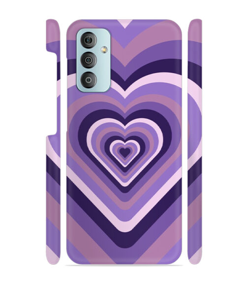Heart vintage design with neural color Samsung Galaxy F23 (5G) Mobile Cover