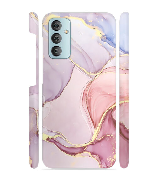 Pink abstract design with gold glitter Samsung Galaxy F23 (5G) Mobile Cover