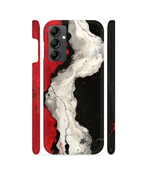 Red White and Black Samsung Galaxy F34 Mobile Cover