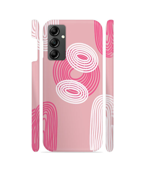 Pink and White Samsung Galaxy F34 Mobile Cover