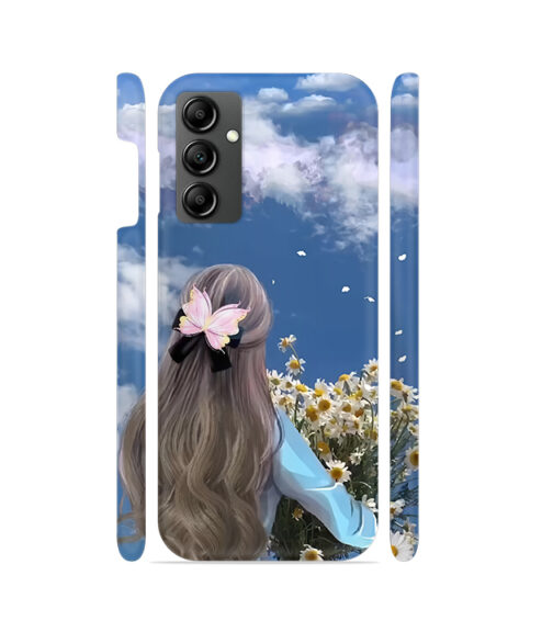 Aesthetic Girl with Daisies Samsung Galaxy F34 Mobile Cover