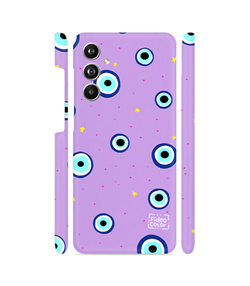 Lavendar Background Evil Eye Samsung Galaxy F54 (5G) Mobile Cover