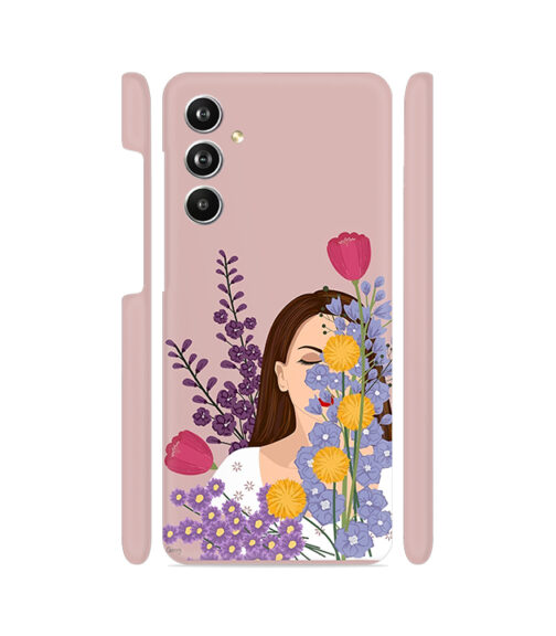 Girl in Flowers Samsung Galaxy F54 (5G) Mobile Cover