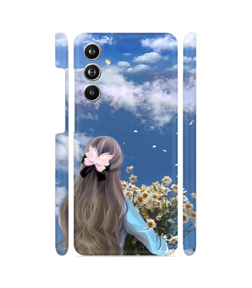 Aesthetic Girl with Daisies Samsung Galaxy F54 (5G) Mobile Cover