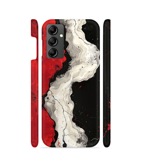 Red White and Black Samsung Galaxy M14 (5G) Mobile Cover