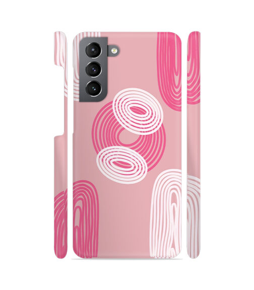 Pink and White Samsung Galaxy S22 (5G) Mobile Cover