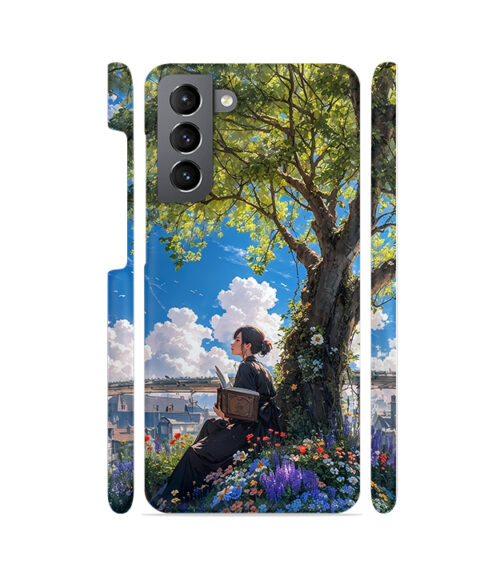 Landscape with Girl Samsung Galaxy S22 (5G) Mobile Cover
