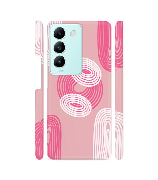Pink and White Vivo T3 (5G) Mobile Cover